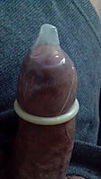 condom weared with foreskin up