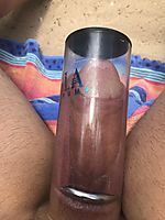 Pumping at nude beach