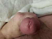 So horny precum was dripping out