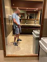 Public bathroom boner